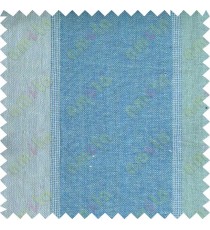 Aqua blue turquoise stripes sheer cotton curtain designs